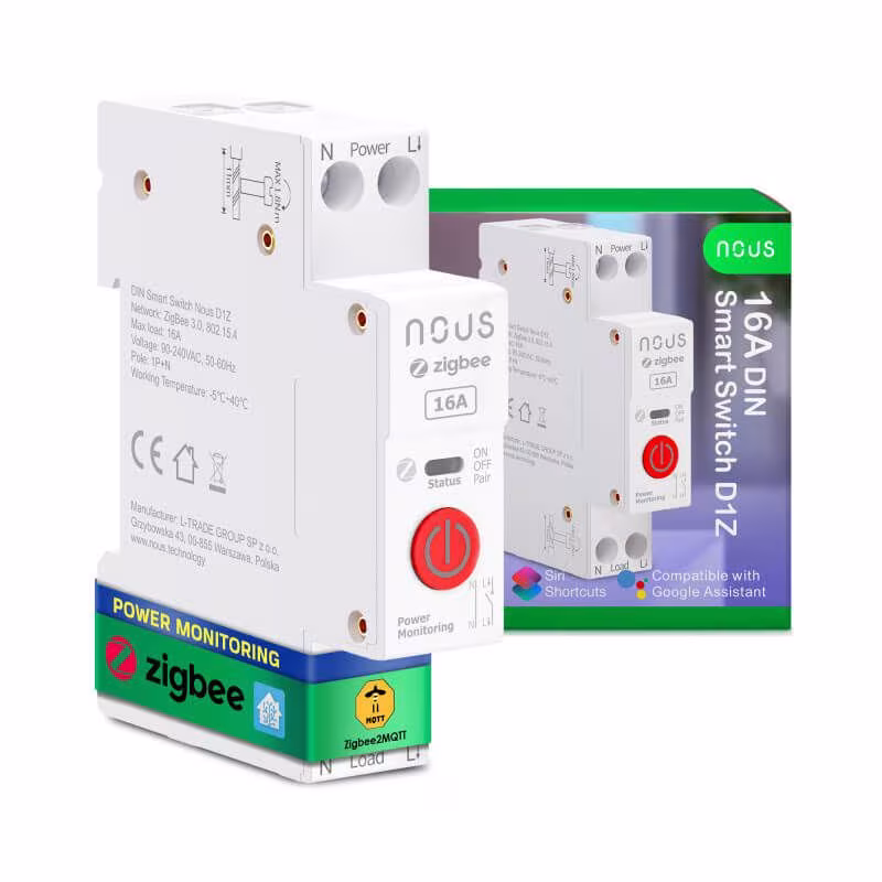 NOUS - Module Zigbee Rail DIN 16A 