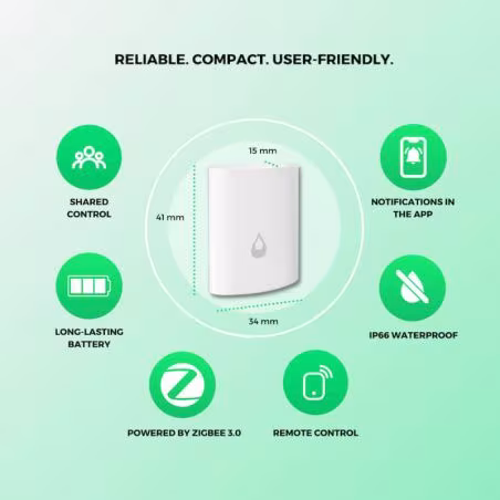 NOUS- Détecteur d'inondation Zigbee 3.0