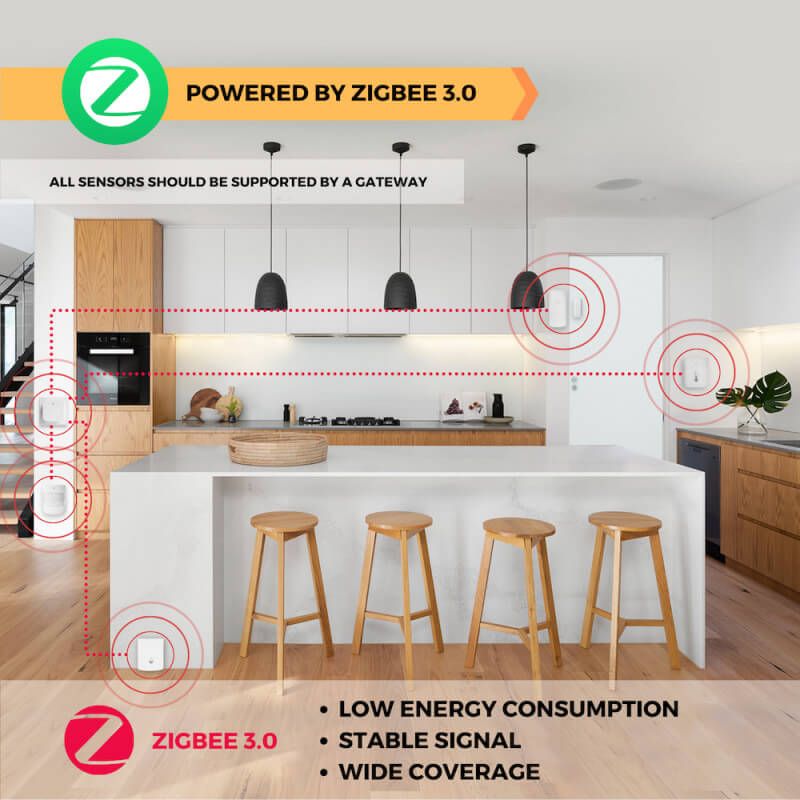 NOUS- Détecteur d'inondation Zigbee 3.0