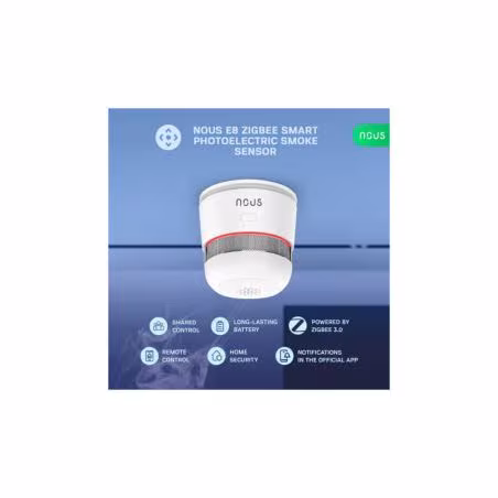 NOUS - Détecteur de fumée Zigbee 3.0 Tuya