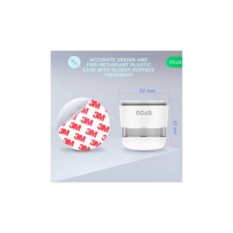 NOUS - Rilevatore di fumo Zigbee 3.0 Tuya