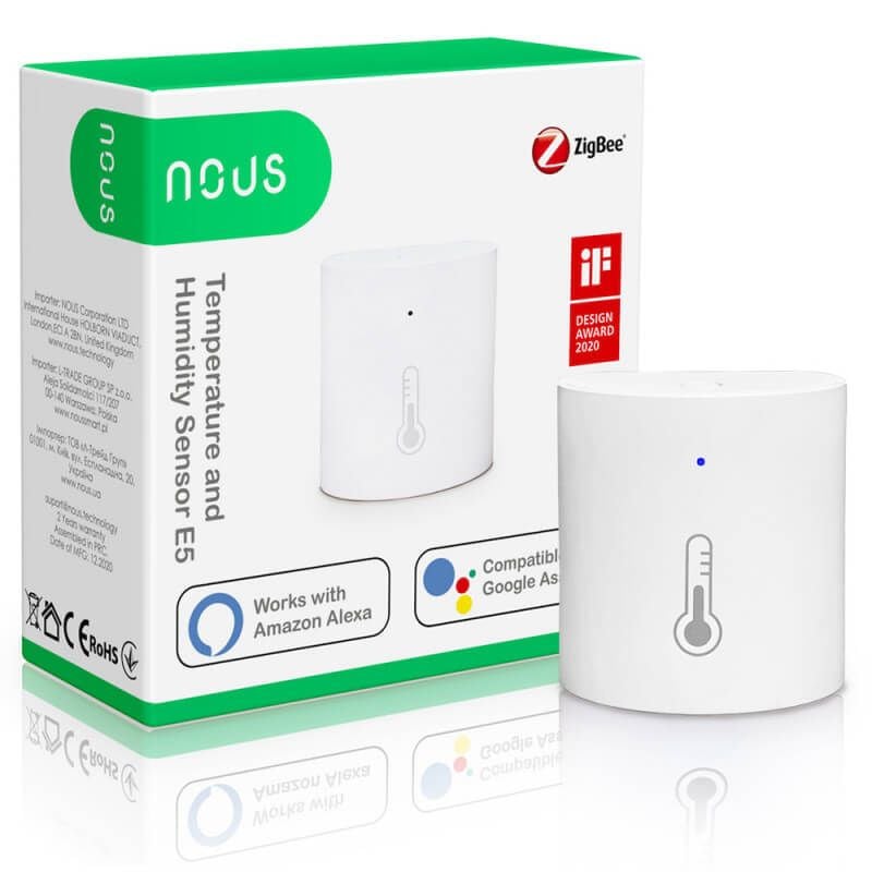 copy ofNOUS - Zigbee 3.0 Tuya Smoke Detector
