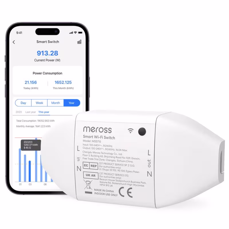 copy ofMeross - Smart Wi-Fi Roller Shutter Timer Neutral Wire Required