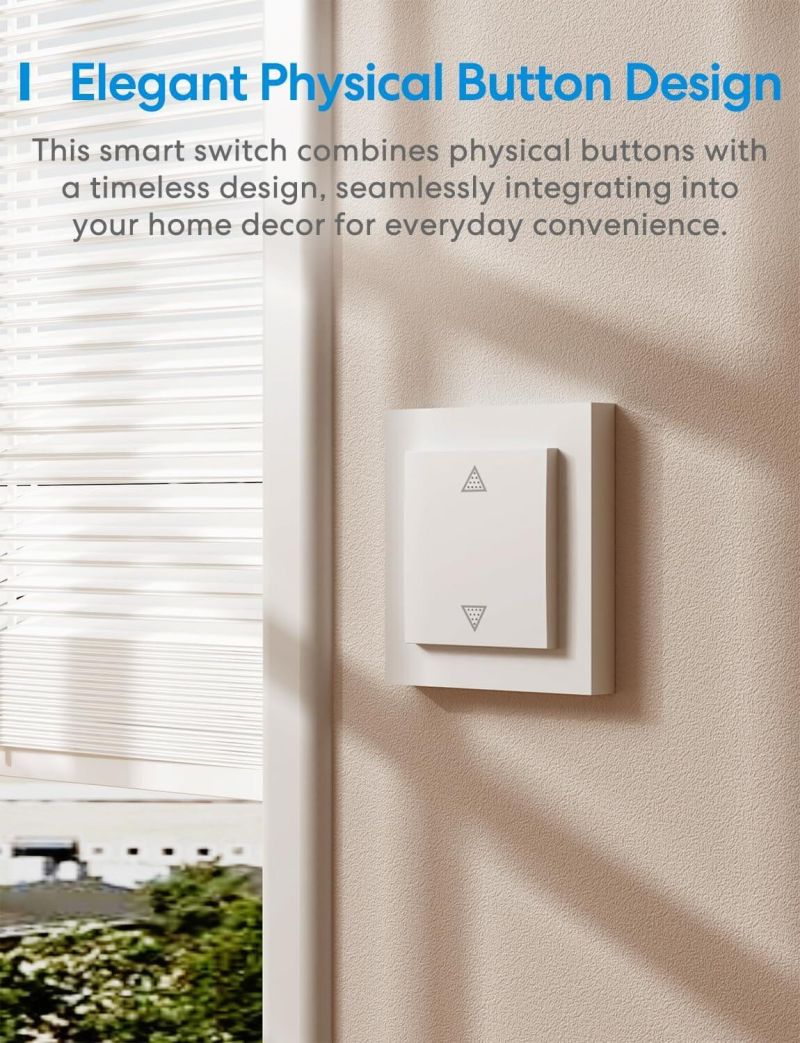 copy ofMeross - Smart Wi-Fi Wall Switch 1 Gang 2 way Touch Button