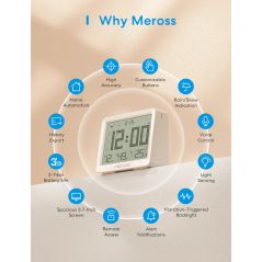 Meross - Capteur intelligent de température et d’humidité