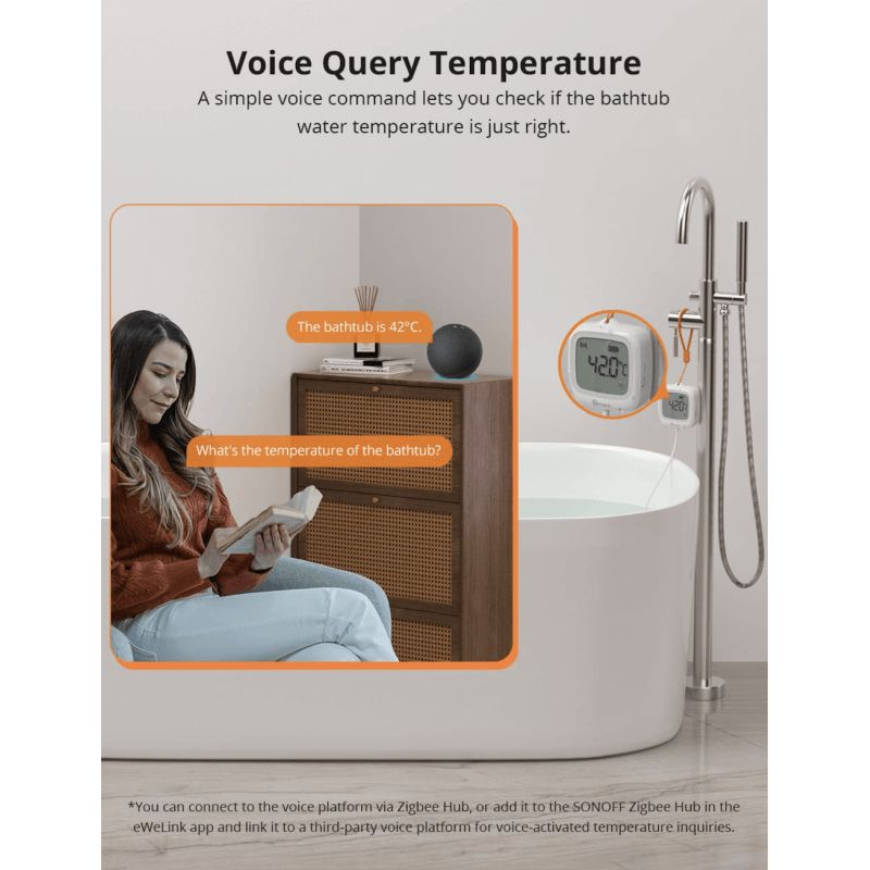 SONOFF - Capteur de température Zigbee étanche