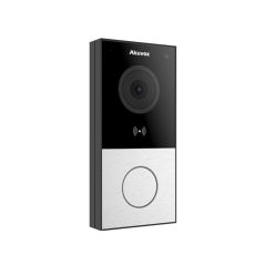 Akuvox - Kompakte Video-Türsprechanlage IP E12W - 1 Türklingel mit RFID und WiFi Ausweisleser - Aufputzmontage