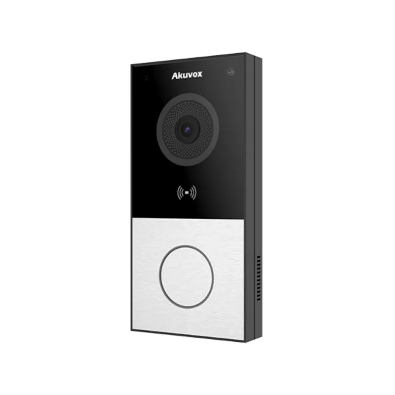 Akuvox - E12W IP Compact Video Doorbell - 1 campanello con lettore di badge RFID e Wifi - montaggio superficiale
