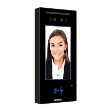 Akuvox - Video doorphone and access control E16C with facial recognition, touch screen, Bluetooth, RFID, QR Code