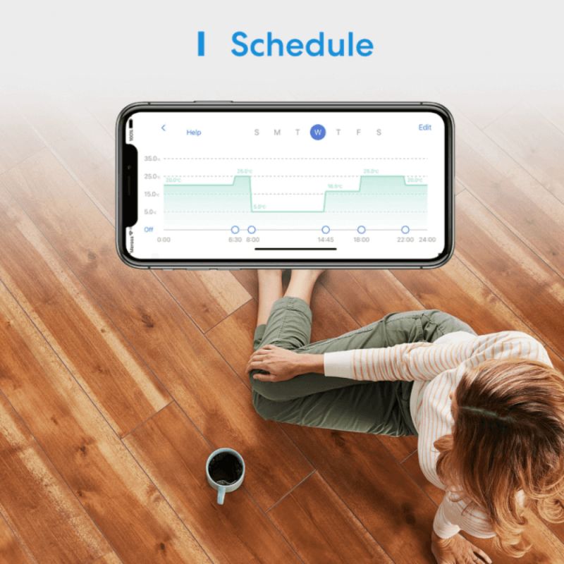Meross - Termostato Wi-Fi intelligente per il riscaldamento elettrico a pavimento