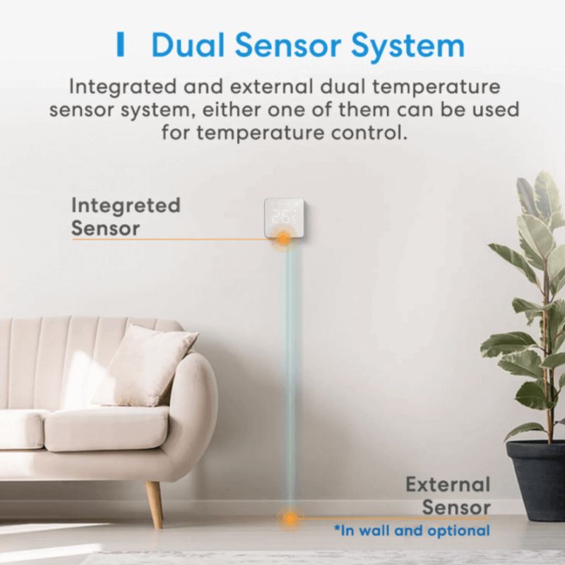 Meross - Termostato Wi-Fi intelligente per il riscaldamento elettrico a pavimento