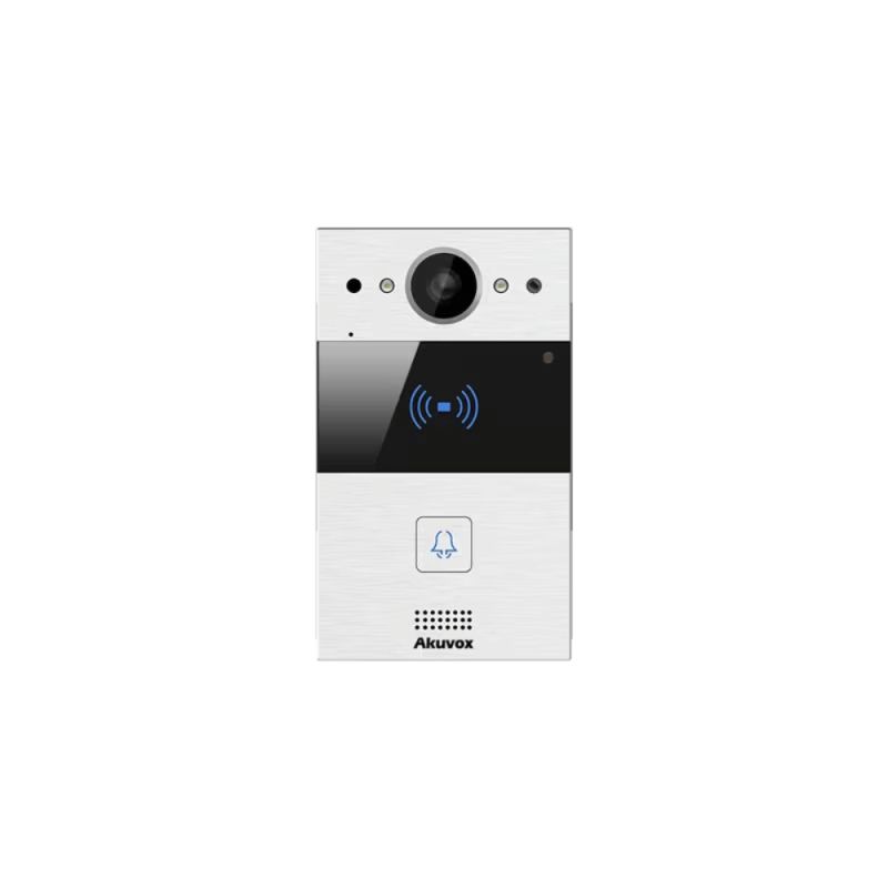 Akuvox - Kompakte IP-Video-Türstation R20A - 1 Türklingel mit RFID-Badge-Leser, Aufputzmontage - 5 Jahre Garantie
