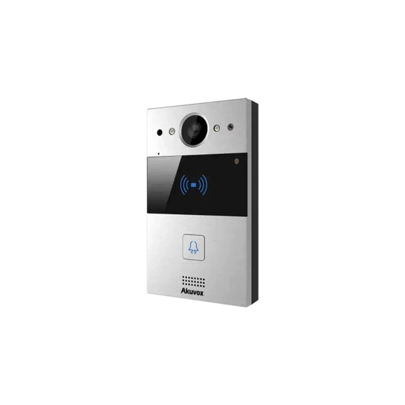 Akuvox - Compact video doorphone IP R20A - 1 doorbell with RFID badge reader, surface mounting - 5-year warranty