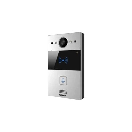 Akuvox - Videocitofono IP multi-tenant R29CT con riconoscimento facciale, lettore di impronte digitali, QR Code, BLE, schermo to