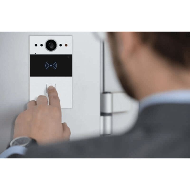 Akuvox - Kompakte IP-Video-Türstation R20A - 1 Türklingel mit RFID-Badge-Leser, Aufputzmontage - 5 Jahre Garantie