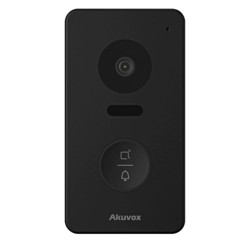 Akuvox - Kompakte IP-Video-Türstation E13S - 1 Türklingel mit RFID/NFC-Badge-Leser - Aufputzmontage