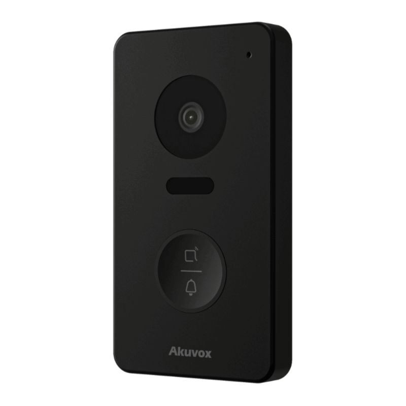 Akuvox - Compact video doorphone IP E13S - 1 doorbell with RFID/NFC badge reader - surface mount