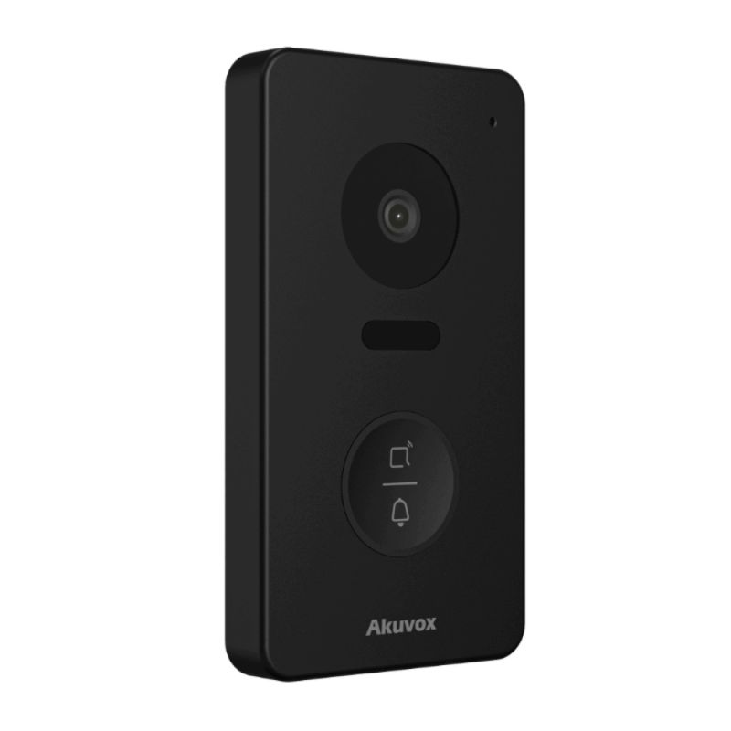 Akuvox - Compact video doorphone IP E13S - 1 doorbell with RFID/NFC badge reader - surface mount