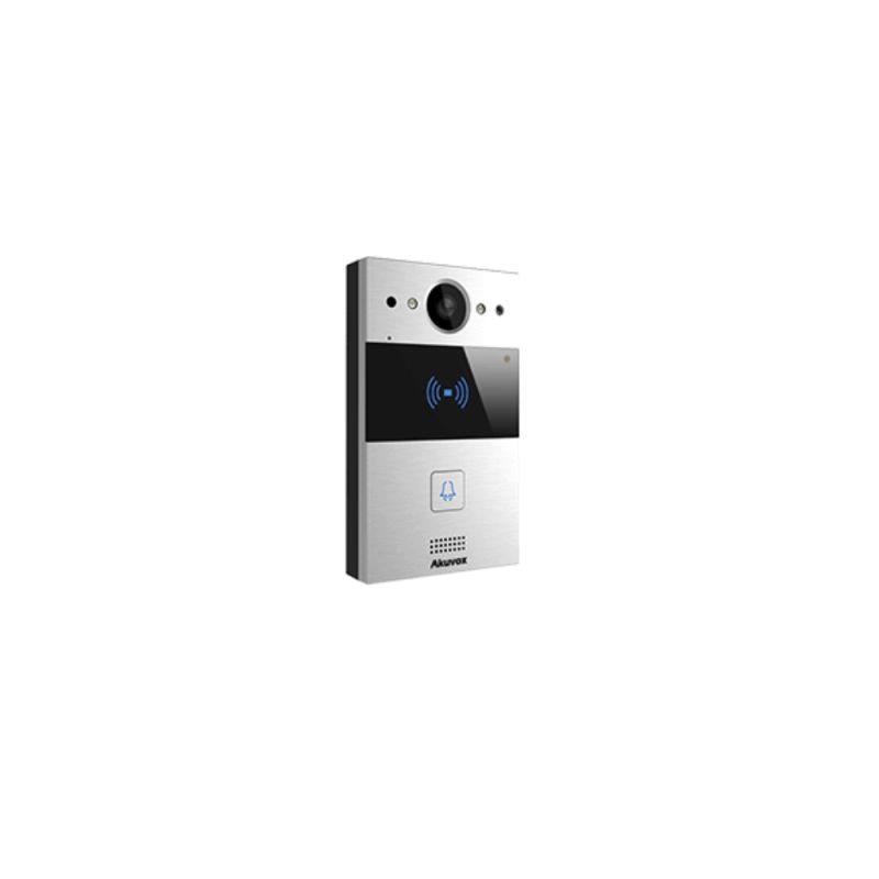 Akuvox - Campanello video compatto SIP R20A-2 a 2 fili - 1 campanello con lettore di badge RFID