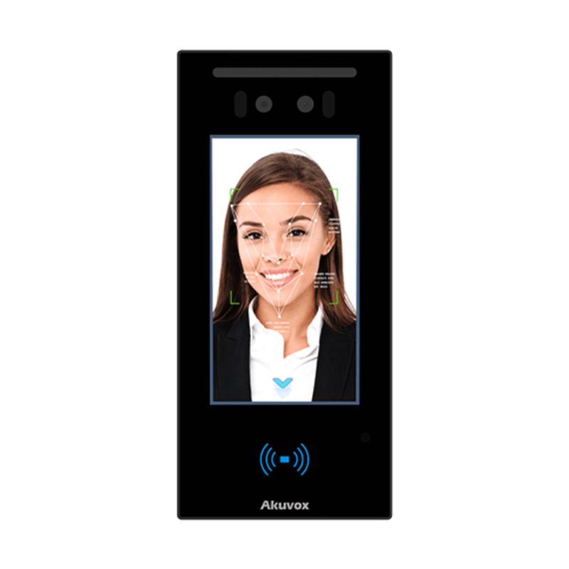 Akuvox - Unità di controllo accessi con riconoscimento facciale, BLE, RFID, NFC, QR Code (Akuvox A05S)