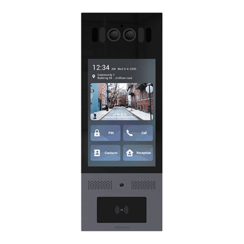 Akuvox - Video portiere IP multi-tenant X915S con riconoscimento facciale, QR Code, BLE, touch screen da 8"