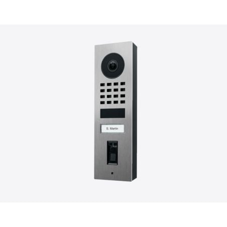 Doorbird - Portier vidéo D1101FV Fingerprint 50 avec 1 bouton d'appel et lecteur d'empreinte EKEY intégré, montage apparent