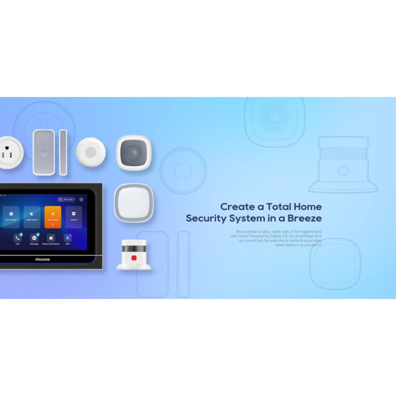 Akuvox - Console intérieure X933H avec ZigBee 3.0, écran tactile 7", Wifi, Bluetooth, Android 9.0