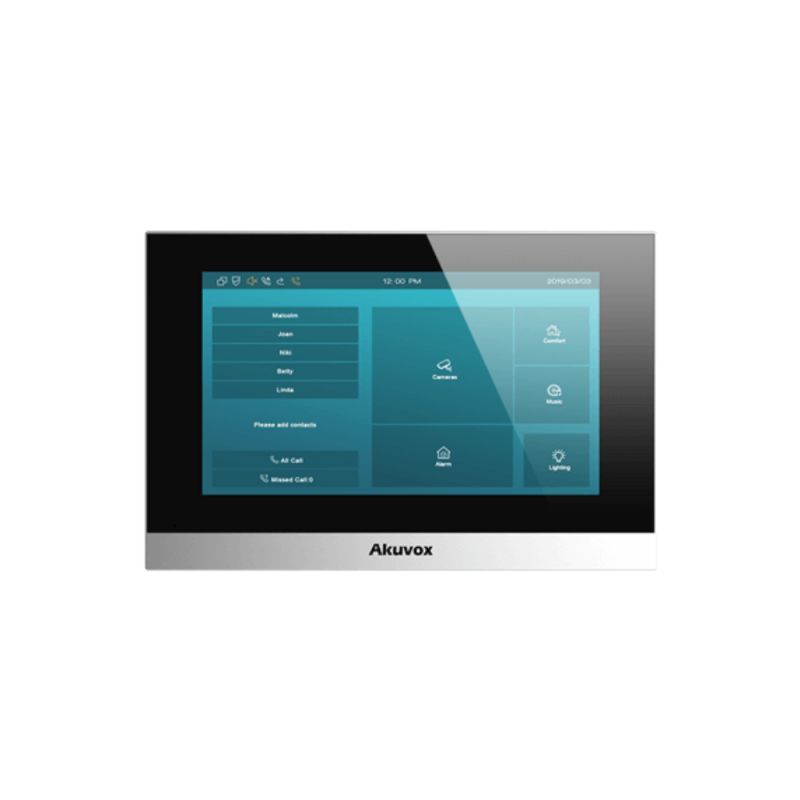 Akuvox - 2-Draht SIP Innenkonsole C313W-2 mit 7" Touchscreen, Wifi und Bluetooth (Linux Version)