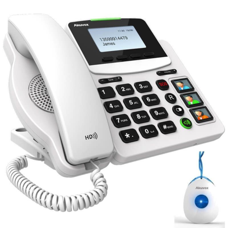 Akuvox HCP-R15P - Schnurgebundenes Großtastentelefon mit Notruftaste