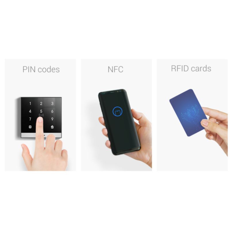 Akuvox - Lecteur de contrôle d'accès IP compatible Code PIN, RFID et NFC (Akuvox A02S)
