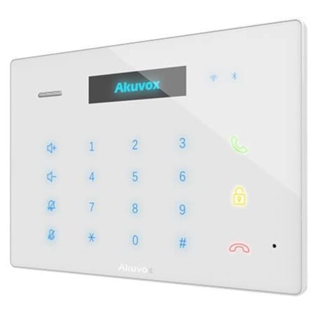 Akuvox - Console intérieure SIP audio avec Wifi et Bluetooth C312A - Blanc