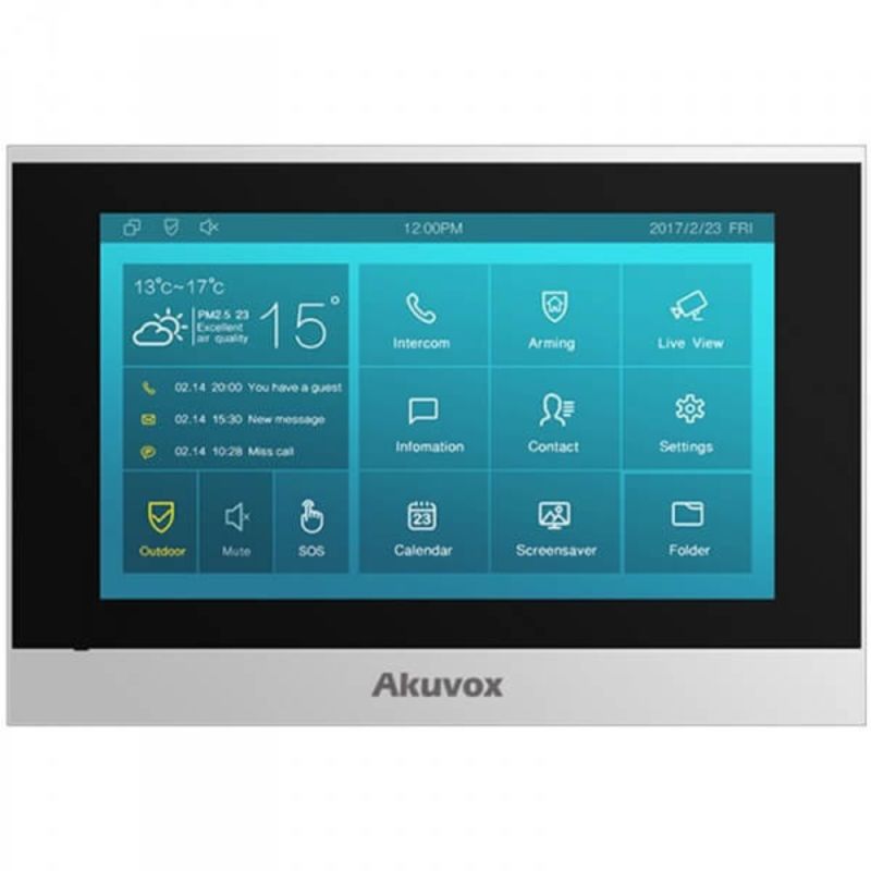 Akuvox - Console interna SIP con schermo tattile da 7", Wifi and Bluetooth (versione linux) Akuvox C313W