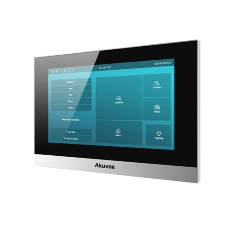 Akuvox - Console interna SIP con touch screen da 7", Wifi e Bluetooth (versione Android) Akuvox C315W