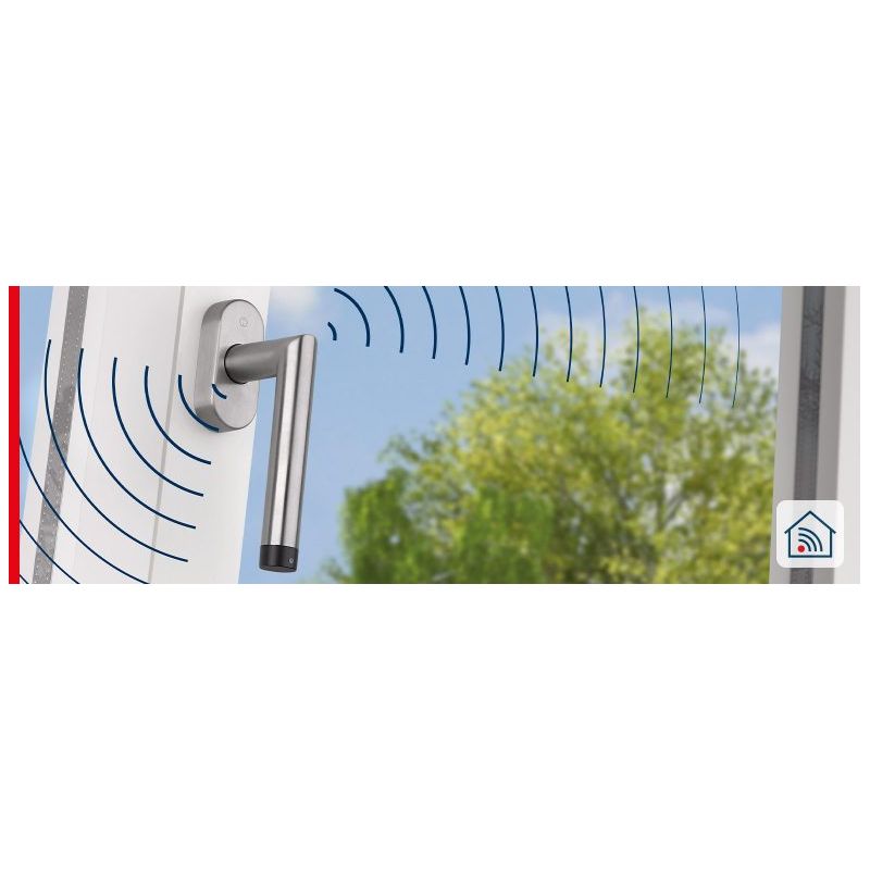 Hoppe - Z-Wave ConnectSense Amsterdam Window Handle Gray