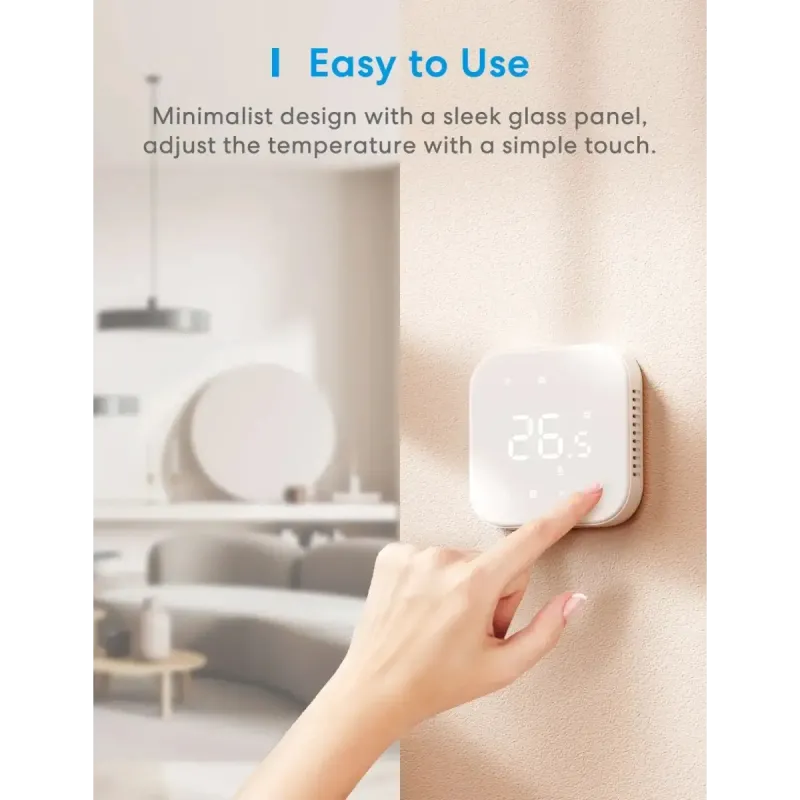 Meross - Intelligentes Wi-Fi-Thermostat für elektrisches Fußbodenheizungssystem