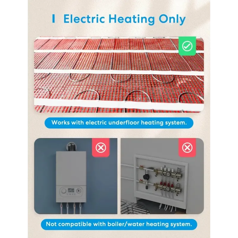 Meross - Smart Wi-Fi Thermostat for Electric Underfloor Heating System