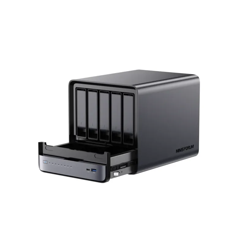 Minisforum N5 (Barebone) - NAS-Server | AMD Ryzen 7 255 | 128GB SSD | 10GbE | Ohne RAM
