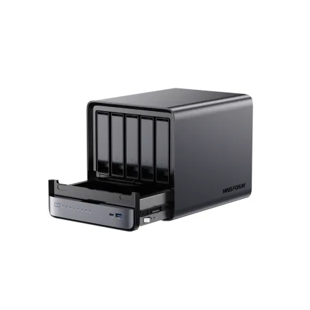 Minisforum N5 (Barebone) - Server NAS | AMD Ryzen 7 255 | 128GB SSD | 10GbE | Senza RAM