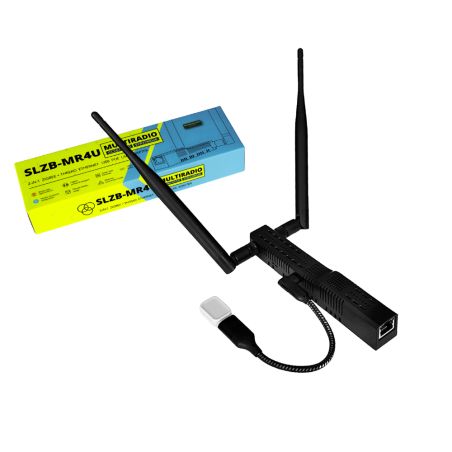 SMLIGHT SLZB-MR4U - Coordinatore modulare Zigbee + Thread (CC2674P10 + EFR32MG26)+ USB su Ethernet