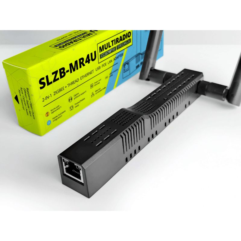 SMLIGHT SLZB-MR4U - Coordinatore Zigbee modulare + filo (CC2674P10 + EFR32MG26) + USB over Ethernet