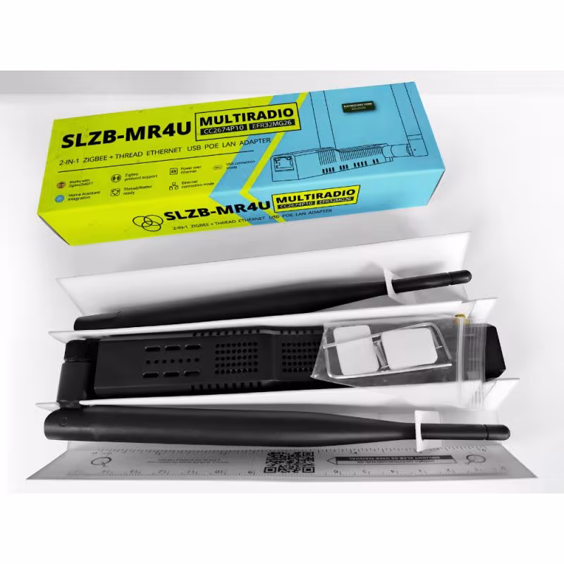 SMLIGHT SLZB-MR4U - Modularer Zigbee-Koordinator + Thread (CC2674P10 + EFR32MG26) + USB über Ethernet