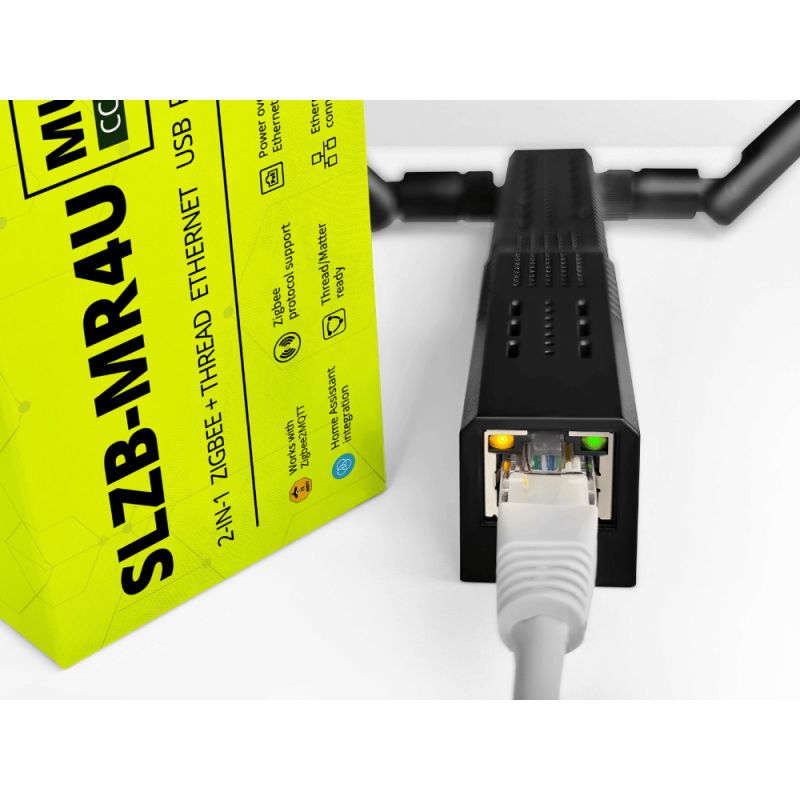 SMLIGHT SLZB-MR4U - Modular Zigbee coordinator + Thread (CC2674P10 + EFR32MG26) + USB over Ethernet