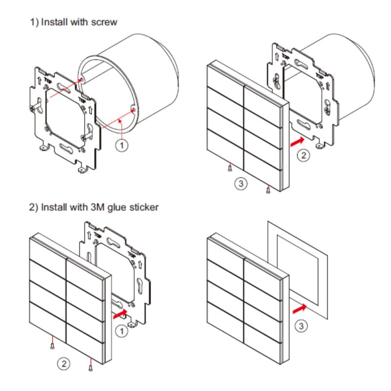 Sunricher SR-ZG9002K16-PRO – Intelligentes Zigbee 3.0-Wandpanel mit 16 anpassbaren Tasten