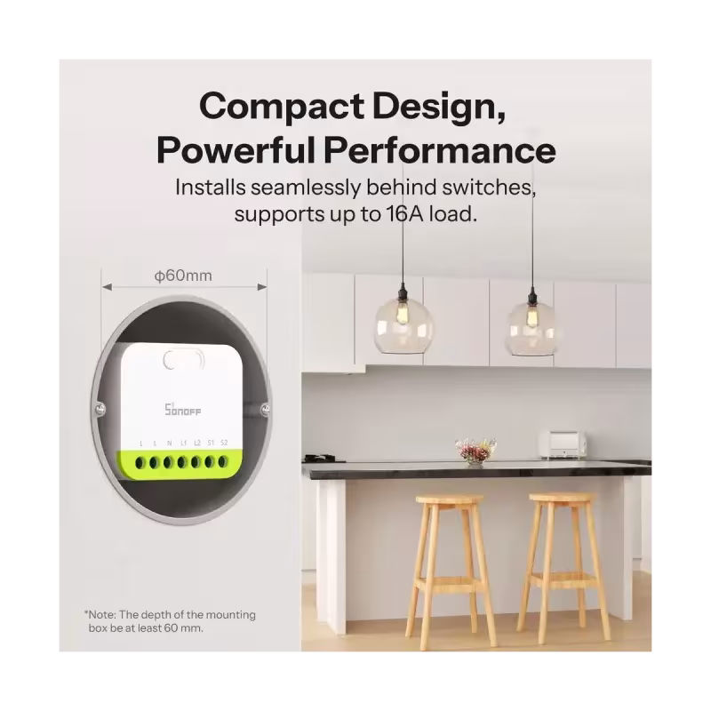 SONOFF MINI-ZB2GS MINI DUO - Zigbee 3.0 Doppelkanal-Schalter 16A