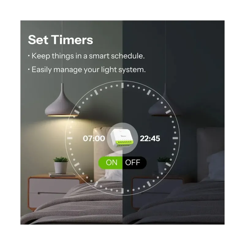 SONOFF MINI-ZB2GS MINI DUO - Interrupteur connecté double canal Zigbee 3.0 16A
