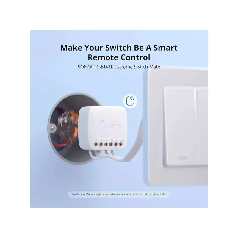 SONOFF S-MATE2 Switch Mate - Interface sans fil pour interrupteurs muraux eWeLink-Remote