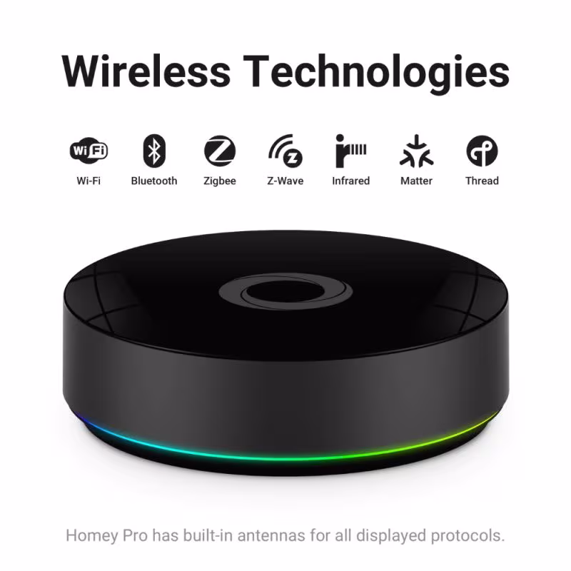 Homey Pro (2026) - Hub domotico universale 4GB RAM Zigbee Z-Wave Matter Thread Wi-Fi