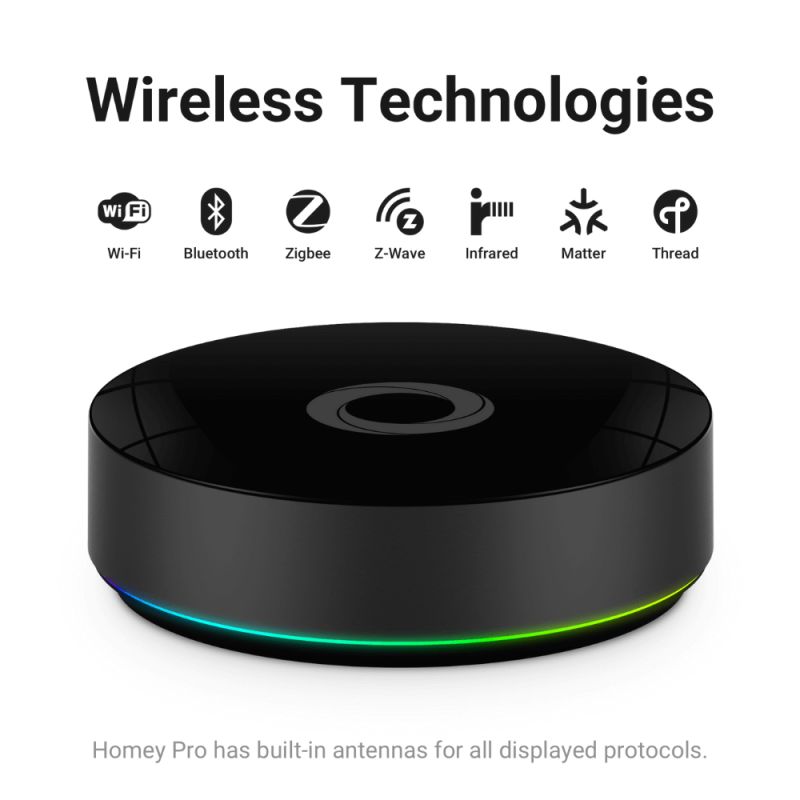 Homey Pro (2026) - Universal Smart Home Hub 4GB RAM Zigbee Z-Wave Matter Thread Wi-Fi