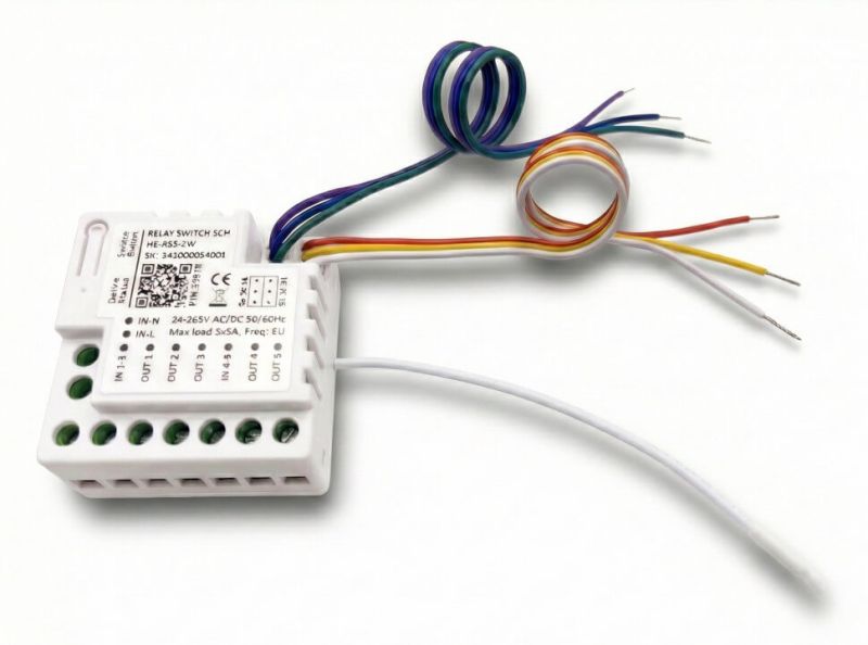 HELTUN HE-RS5-ZW - Z-Wave Relay Module 5 Channels 5x5A