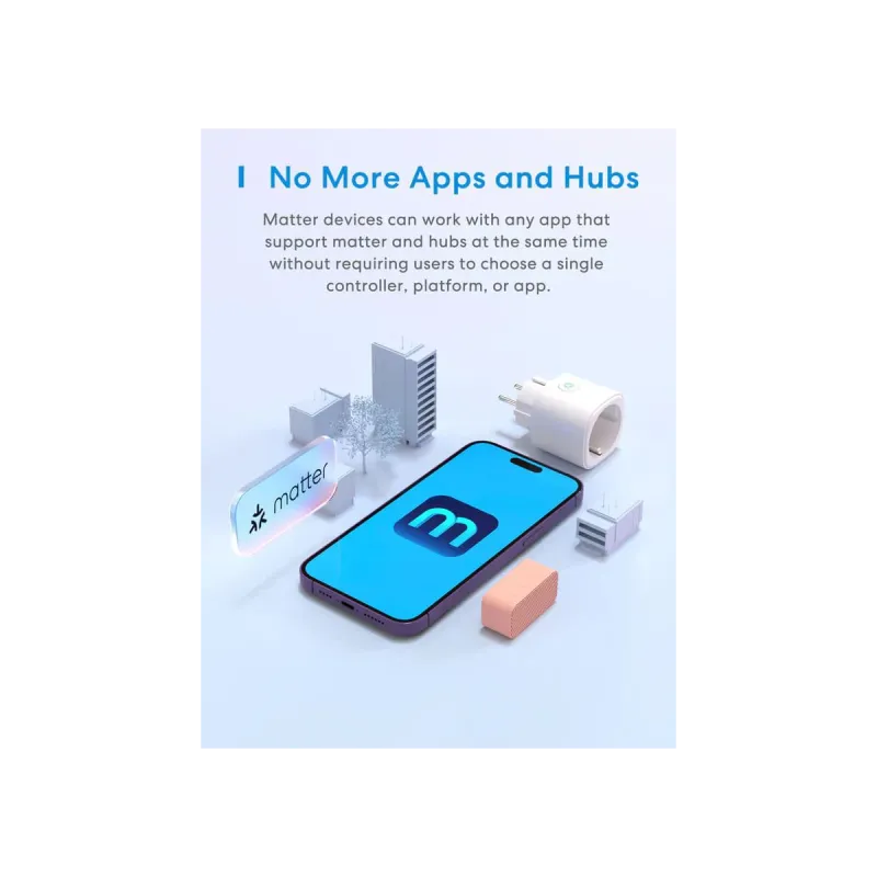 MEROSS MSS315MA - Matter Smart-Steckdose mit Energieüberwachung